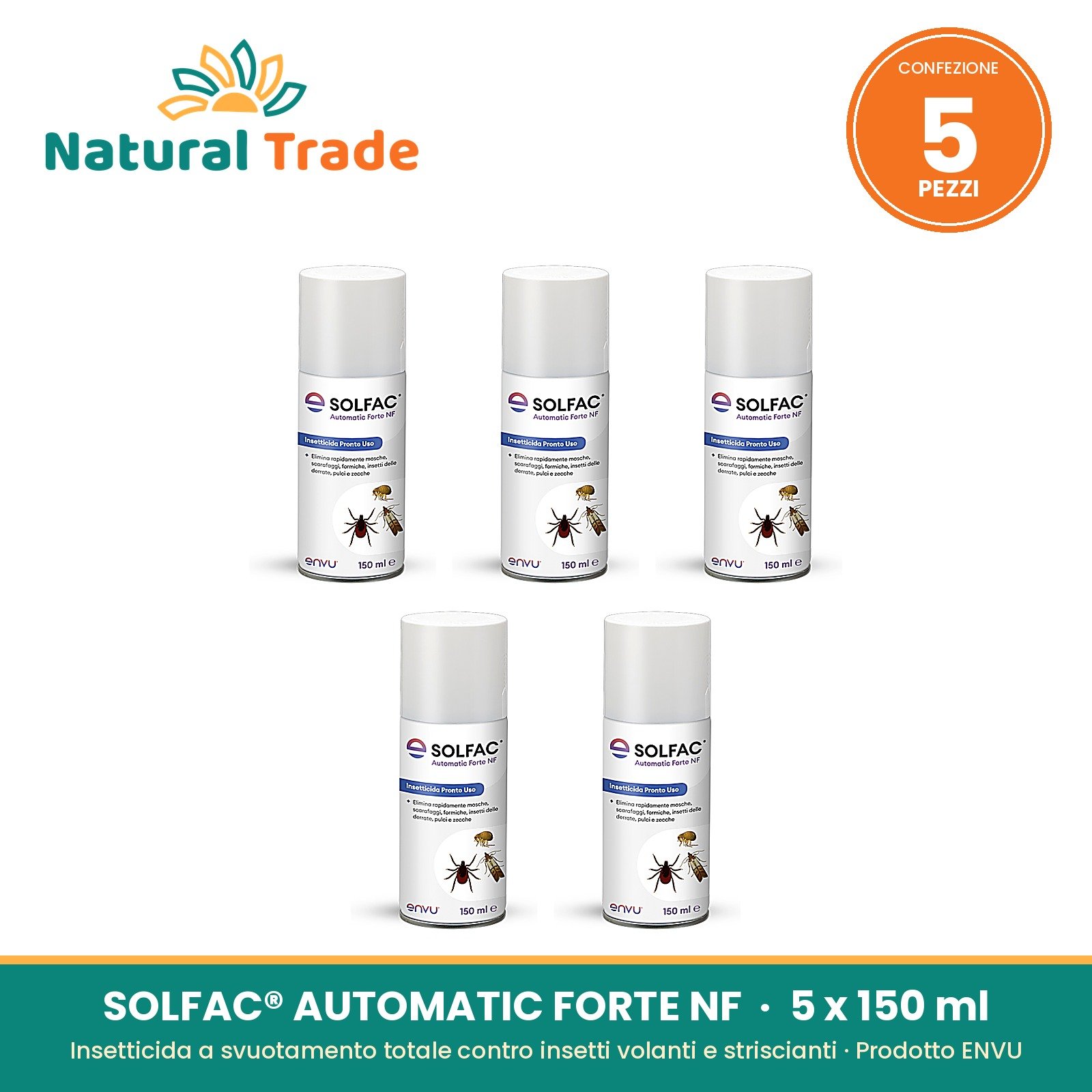 SOLFAC® AUTOMATIC FORTE NF Envu - 5 x 150 ml
